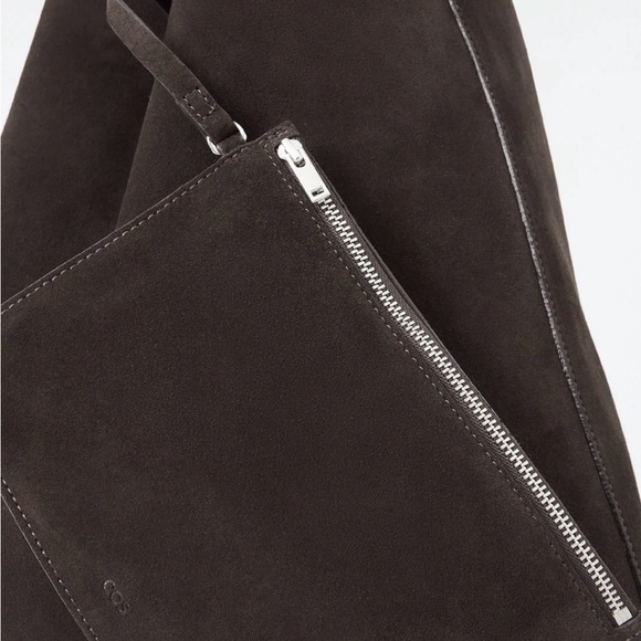 Brown Hobo Bag with Minimalist Design - Picture 6 of 8